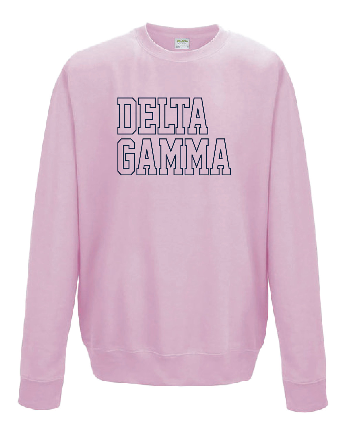 WS - Delta Gamma Block Crewneck (min qty 6) $32 / $70