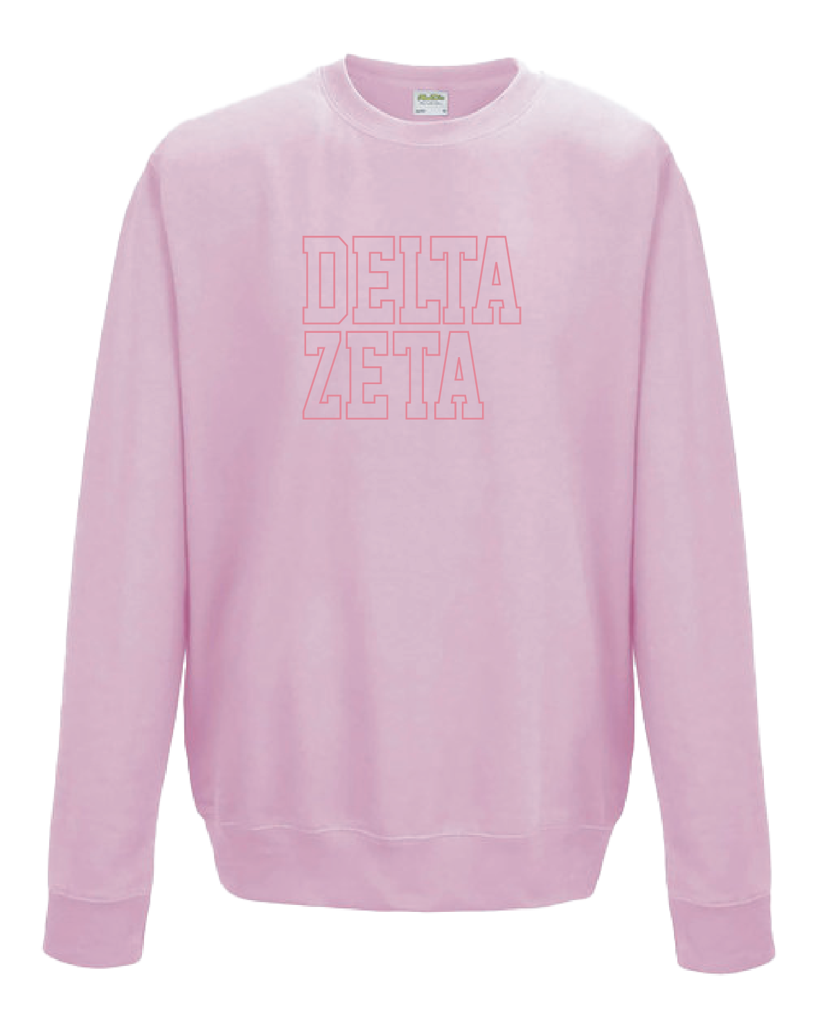 WS - Delta Zeta Block Crewneck (min qty 6) $32 / $70