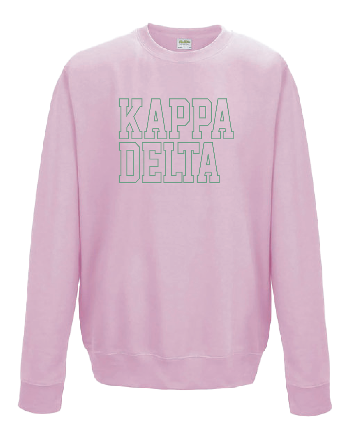 WS - Kappa Delta Block Crewneck (min qty 6) $32 / $70