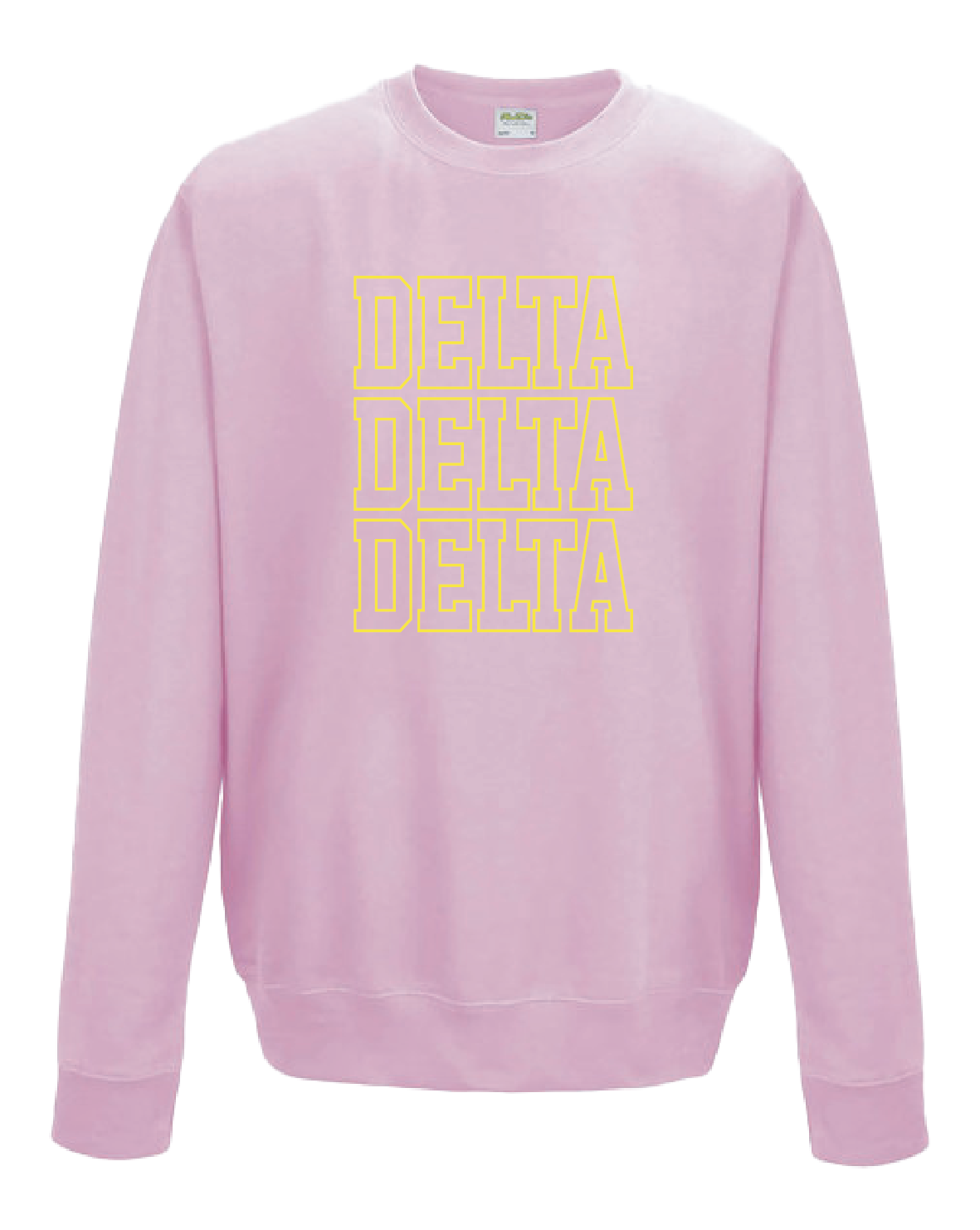 WS - Tri Delta Block Crewneck (min qty 6) $32 / $70