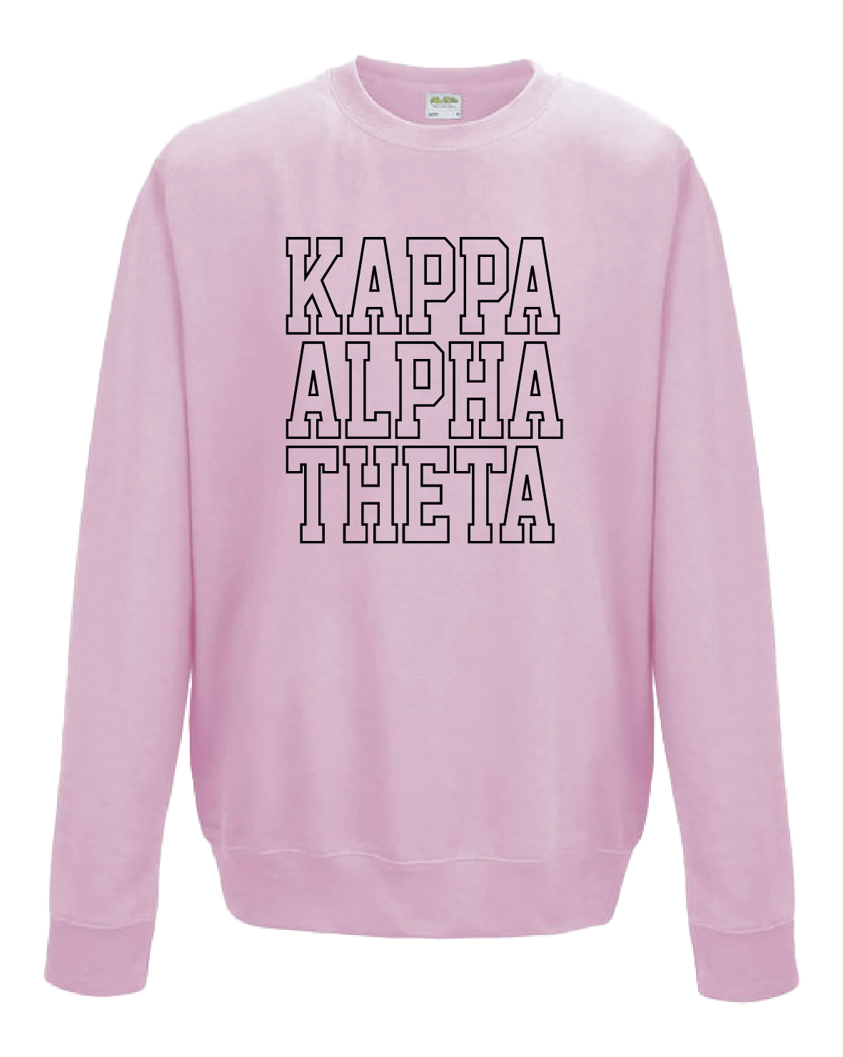 WS - Kappa Alpha Theta Block Crewneck (min qty 6) $32 / $70