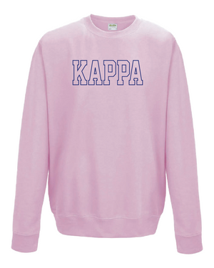 WS - Kappa Kappa Gamma Block Crewneck (min qty 6) $32 / $70