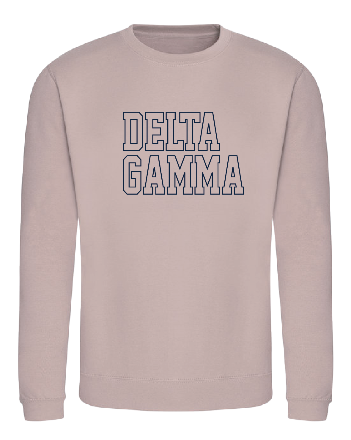 WS - Delta Gamma Block Crewneck (min qty 6) $32 / $70