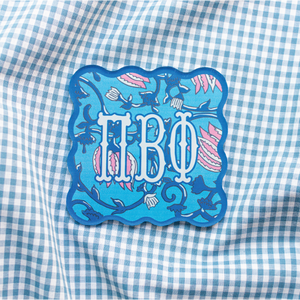 Sorority Block Print Acrylic Coasters