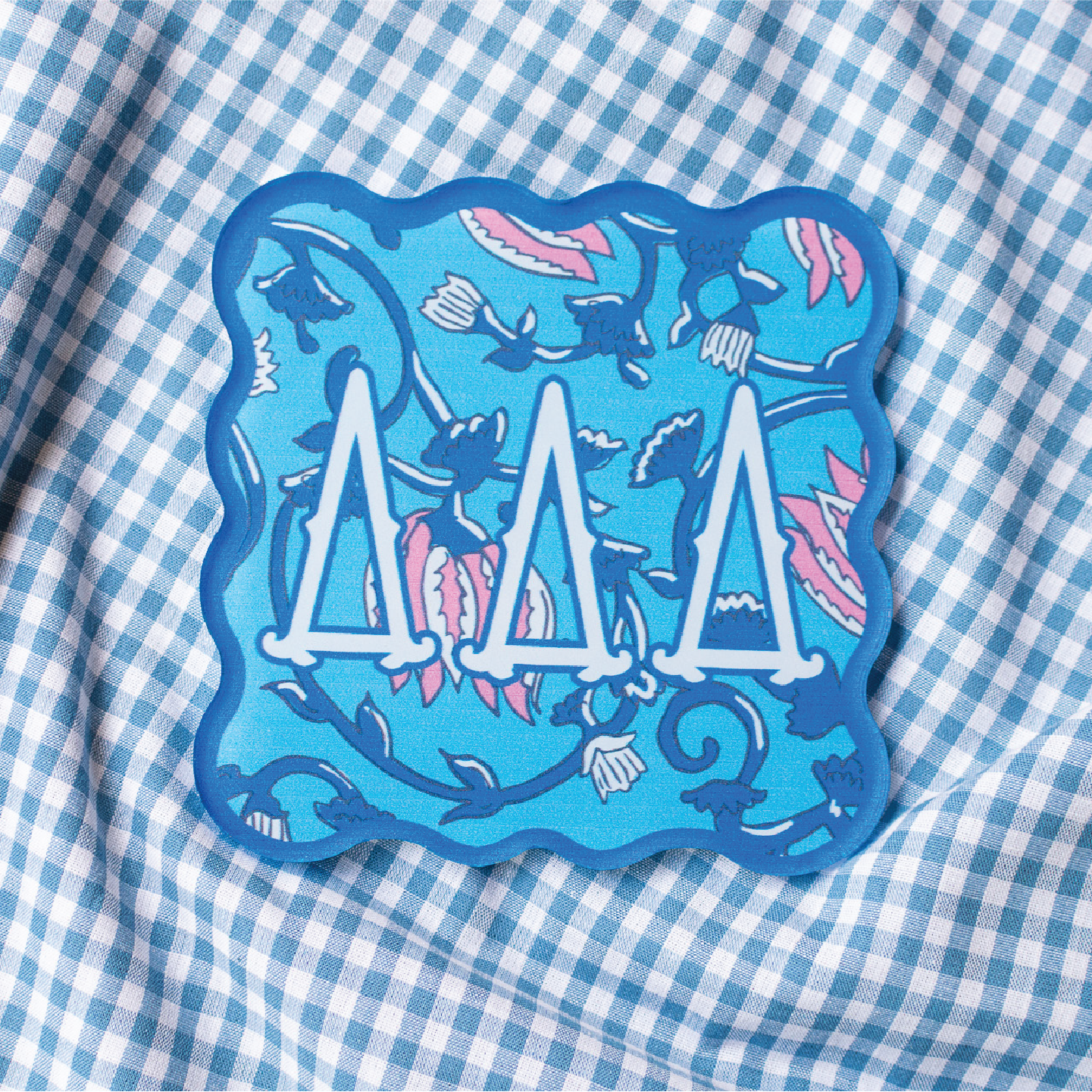 Sorority Block Print Acrylic Coasters