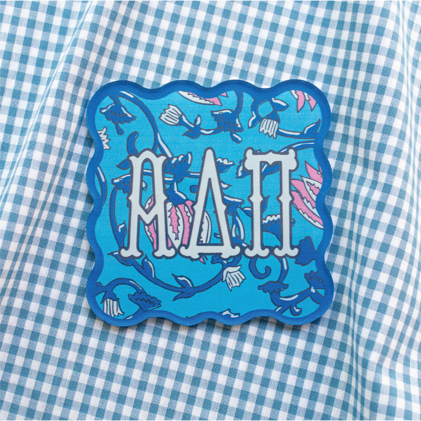 Sorority Block Print Acrylic Coasters