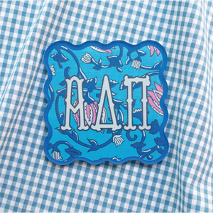 Sorority Block Print Acrylic Coasters