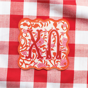 Sorority Block Print Acrylic Coasters