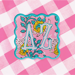 Sorority Block Print Acrylic Coasters