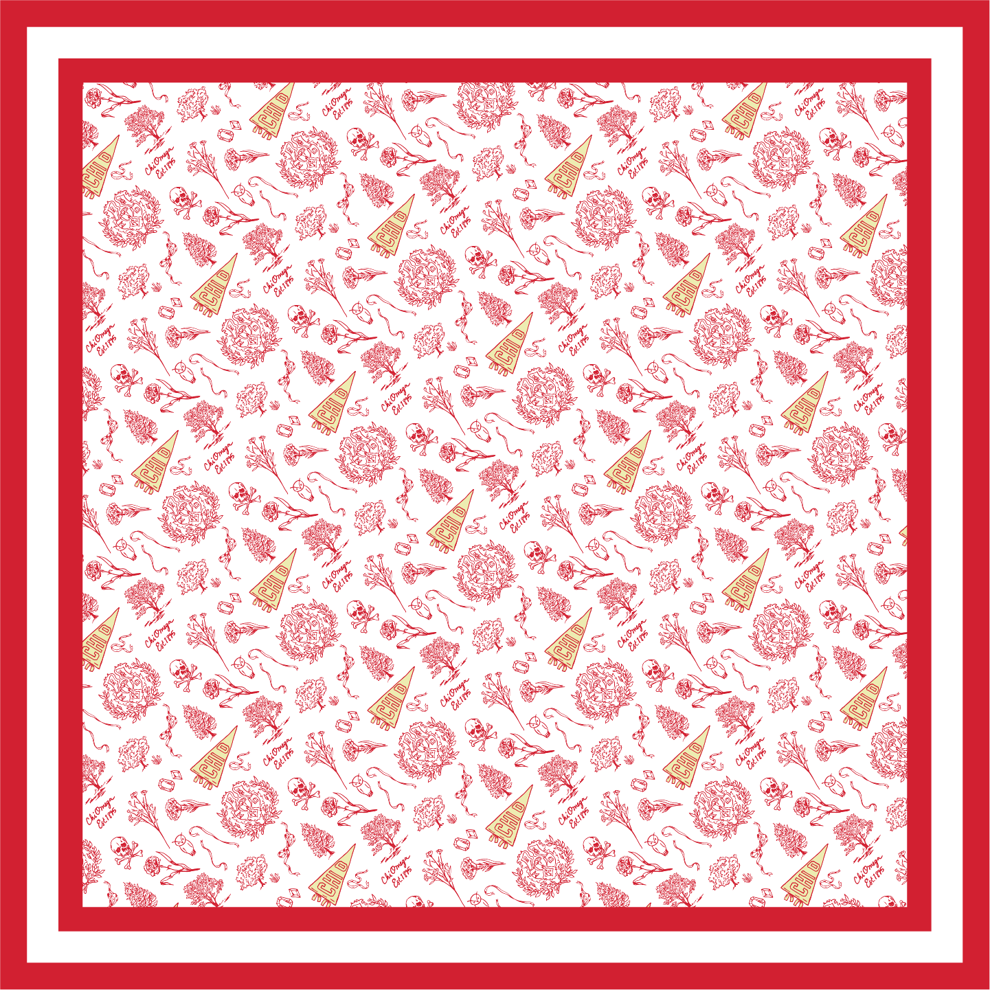Sorority Toile Silk Scarves