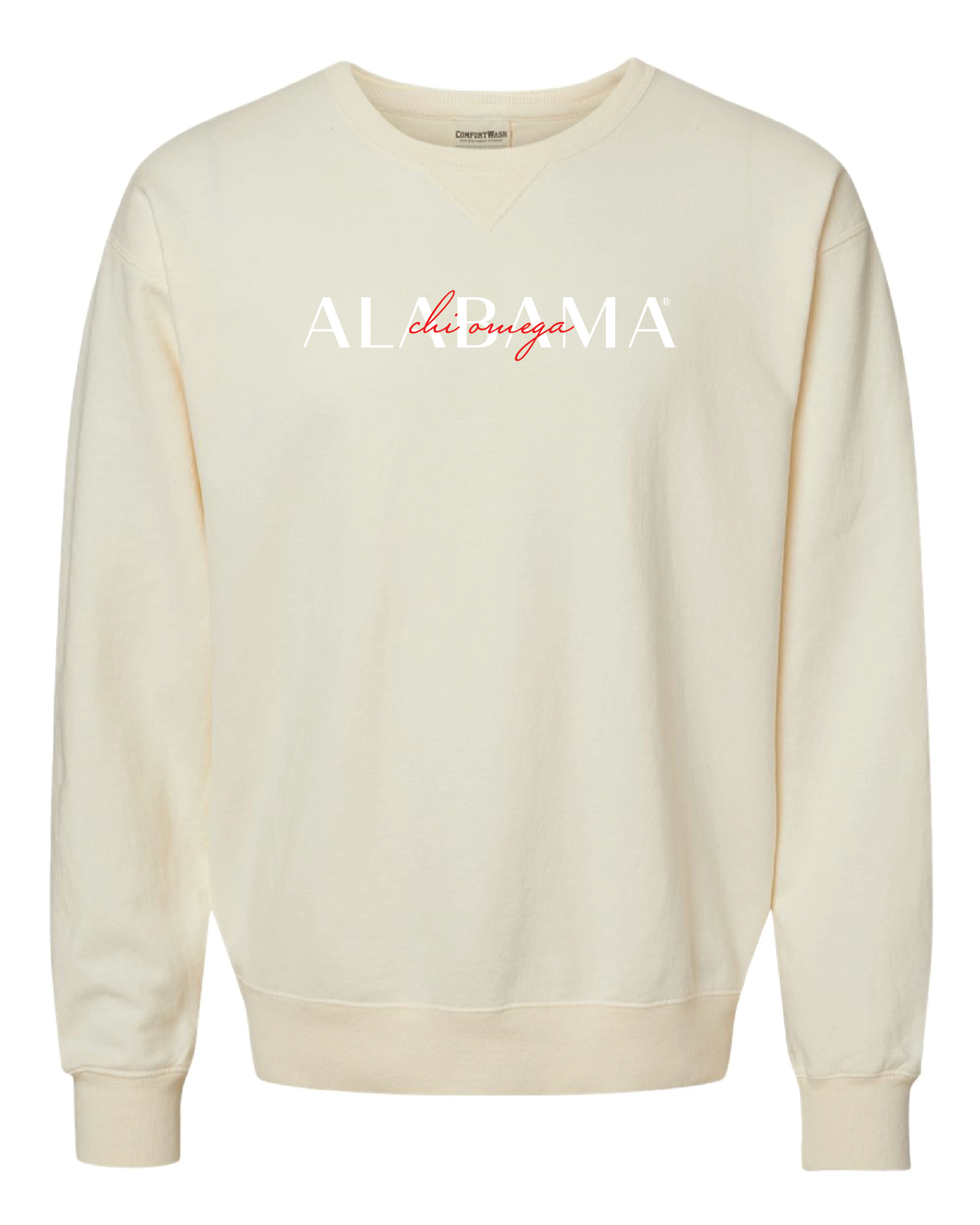 Chi O Double Embroidery Crewneck