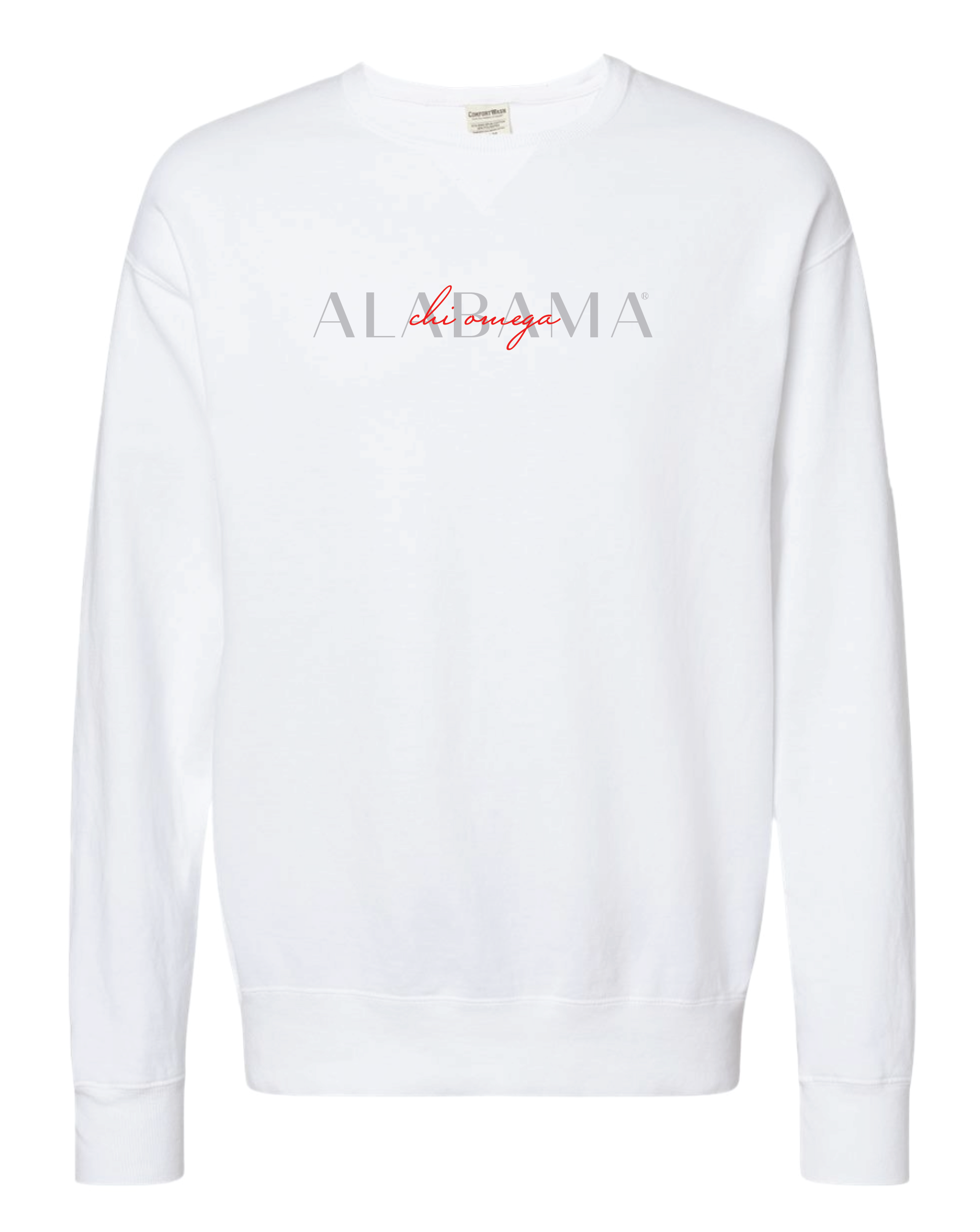 Chi O Double Embroidery Crewneck