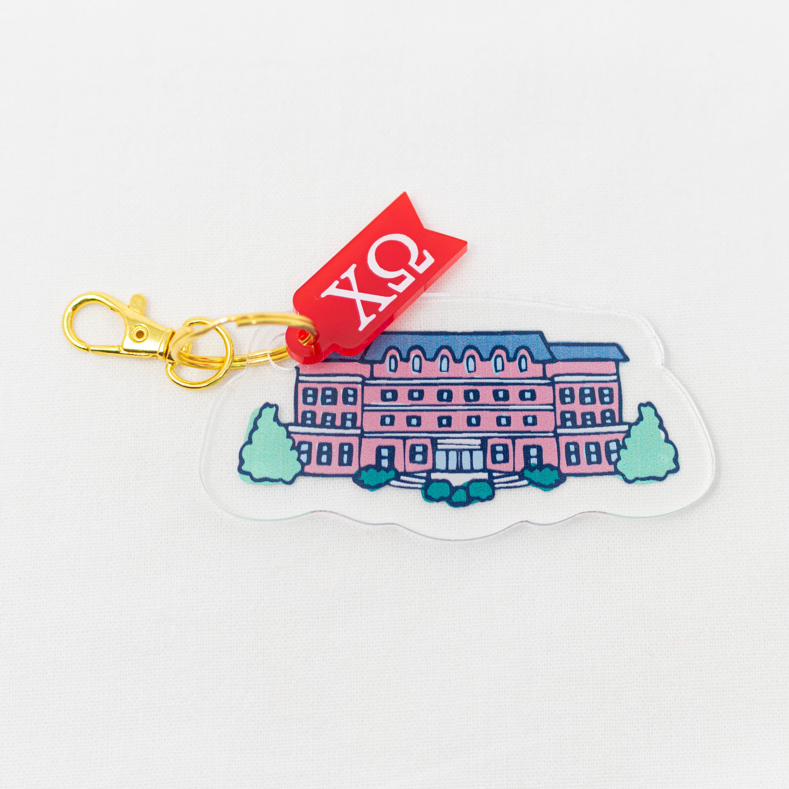 Sorority Acrylic House Keychains