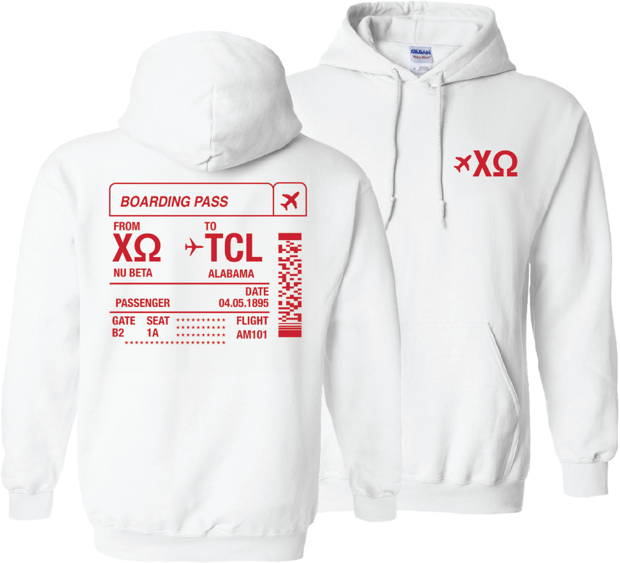 Boarding Pass Hoodie