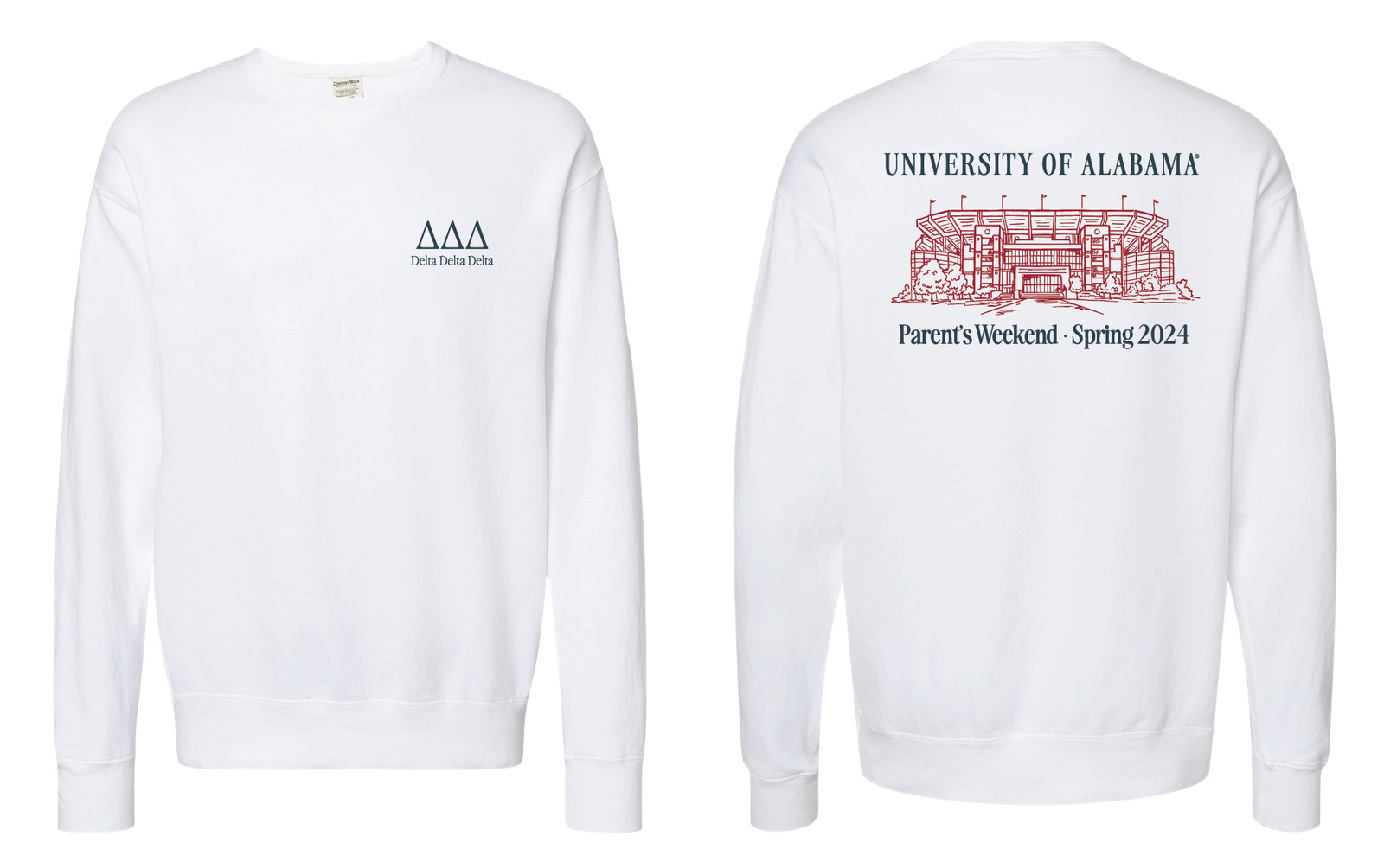 Tri delta 2025 corded sweatshirt