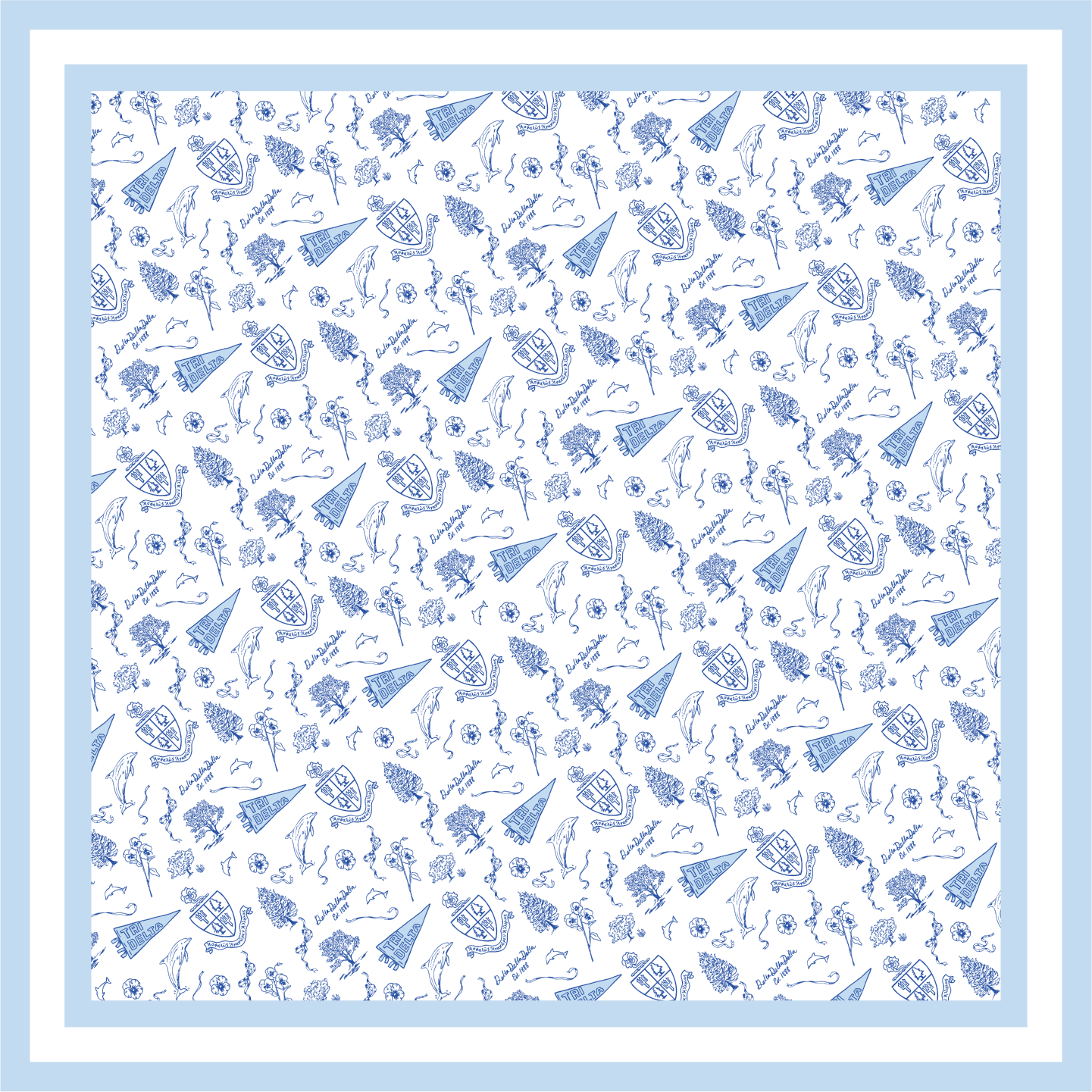 Sorority Toile Silk Scarves