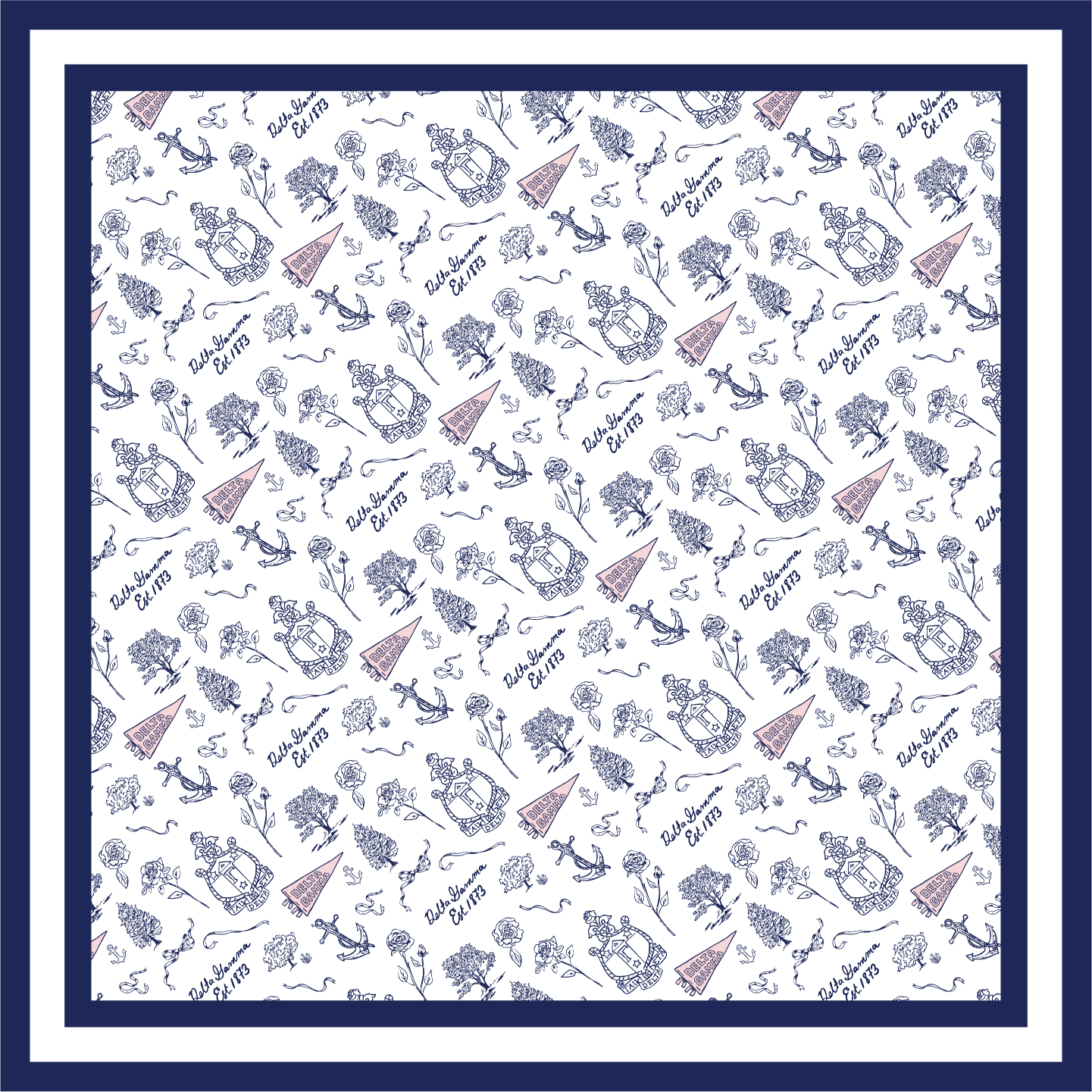 Sorority Toile Silk Scarves