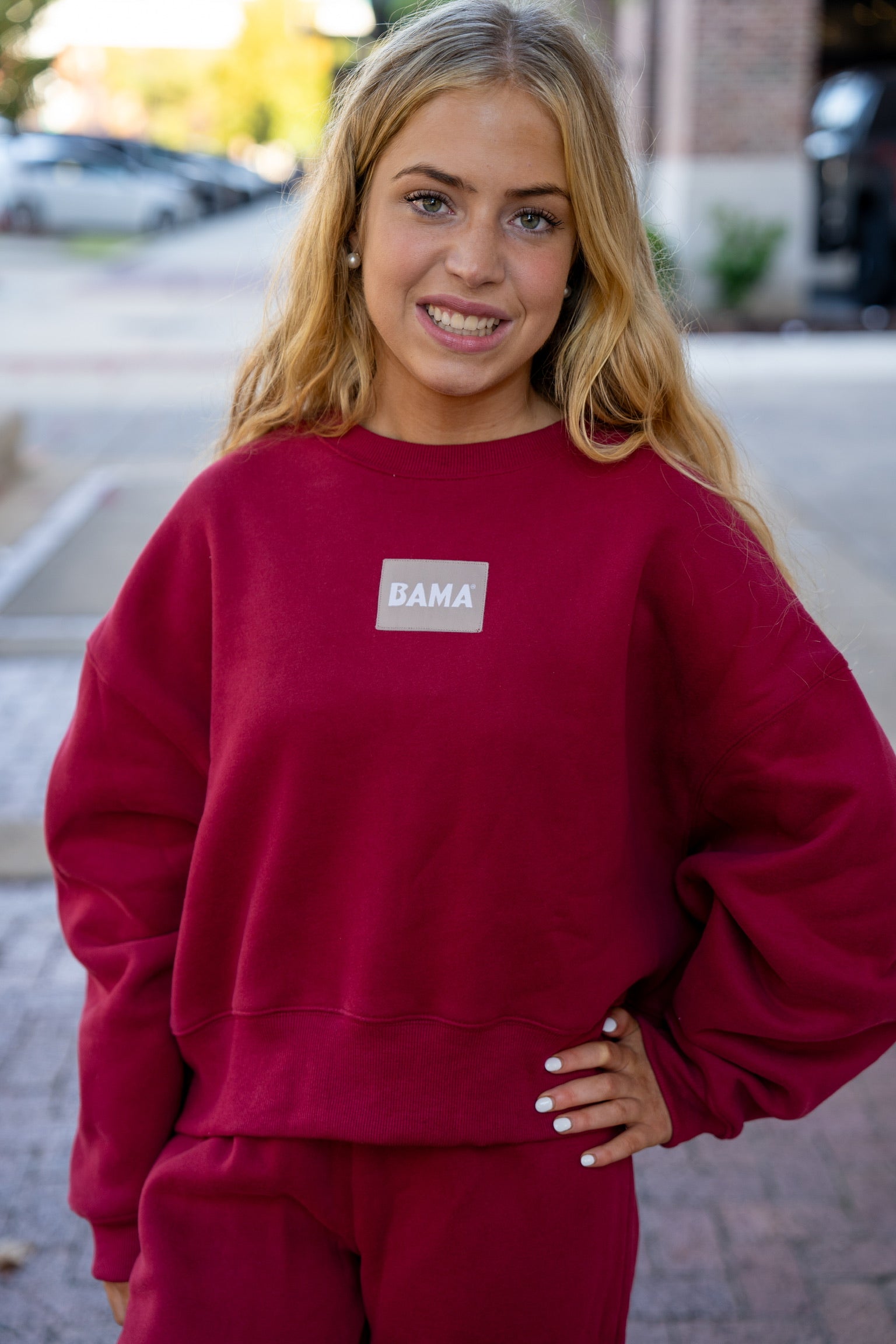 Large Bama Patch Crewnecks