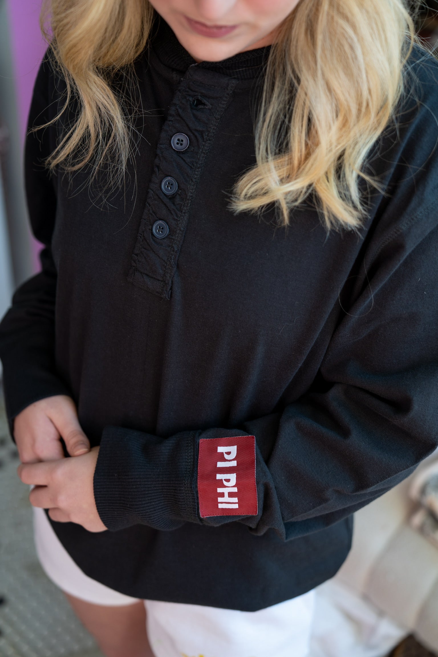 Sorority Patch Henley