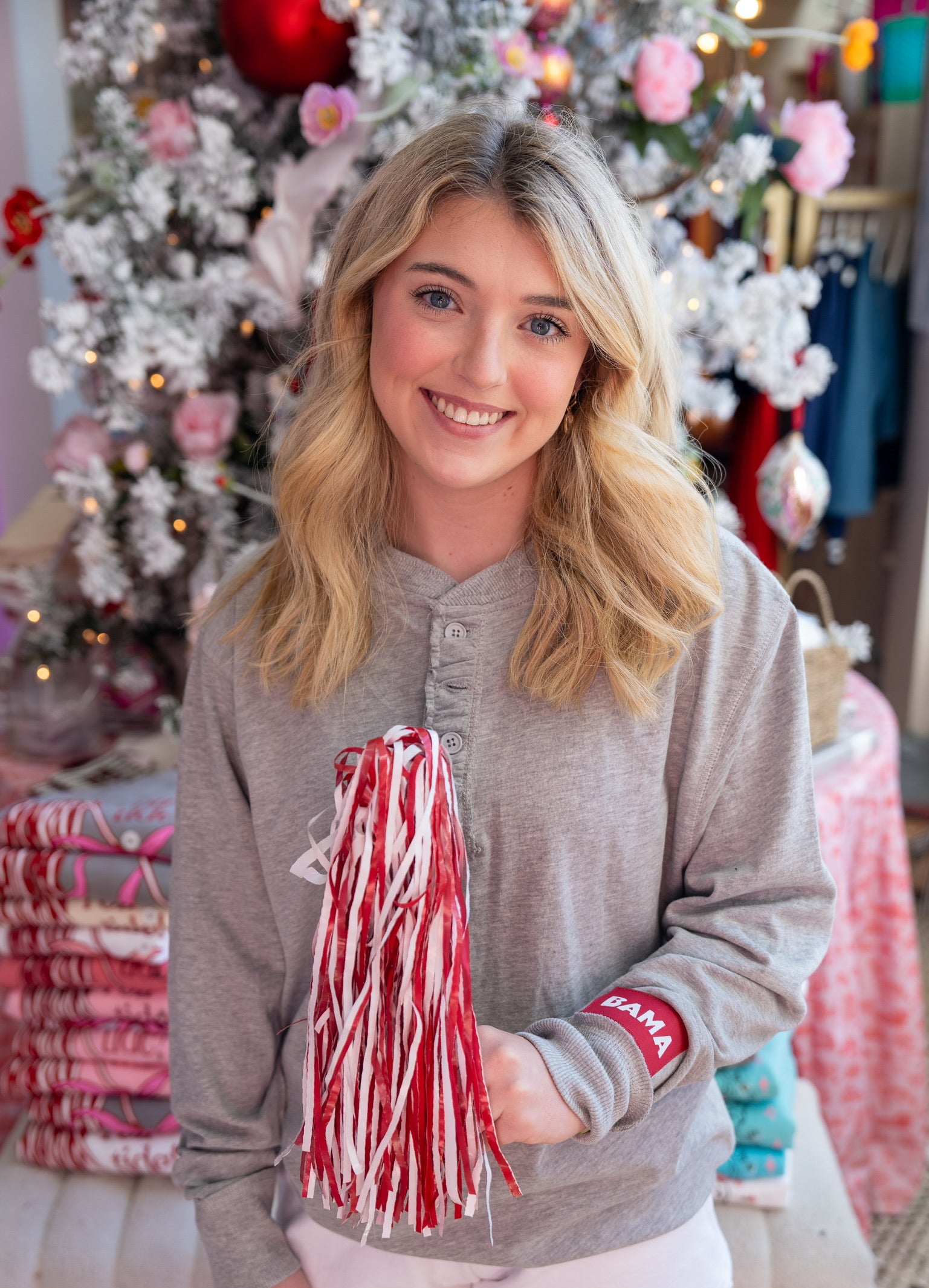 Bama Patch greys Henley