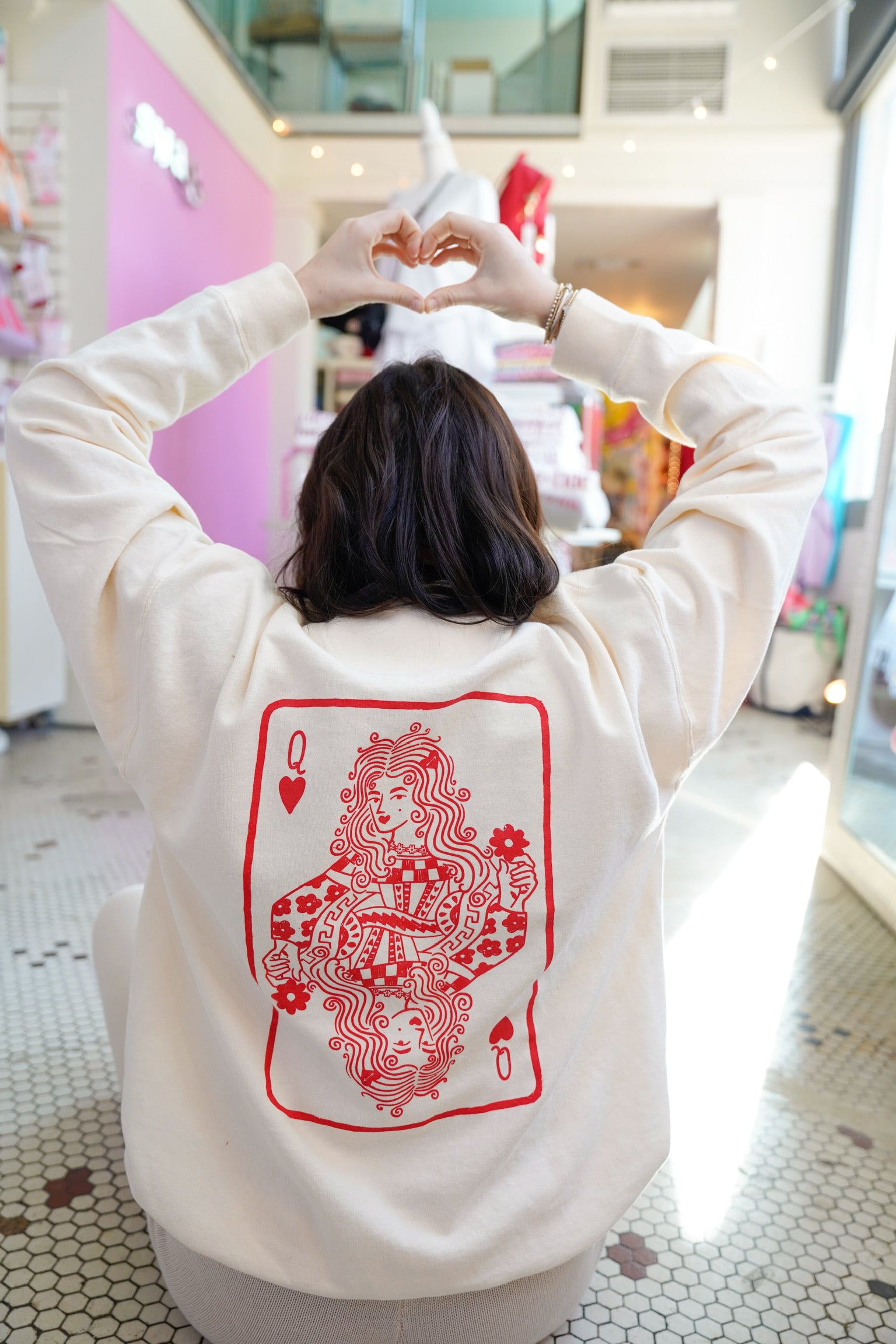 Queen of hearts Crewneck