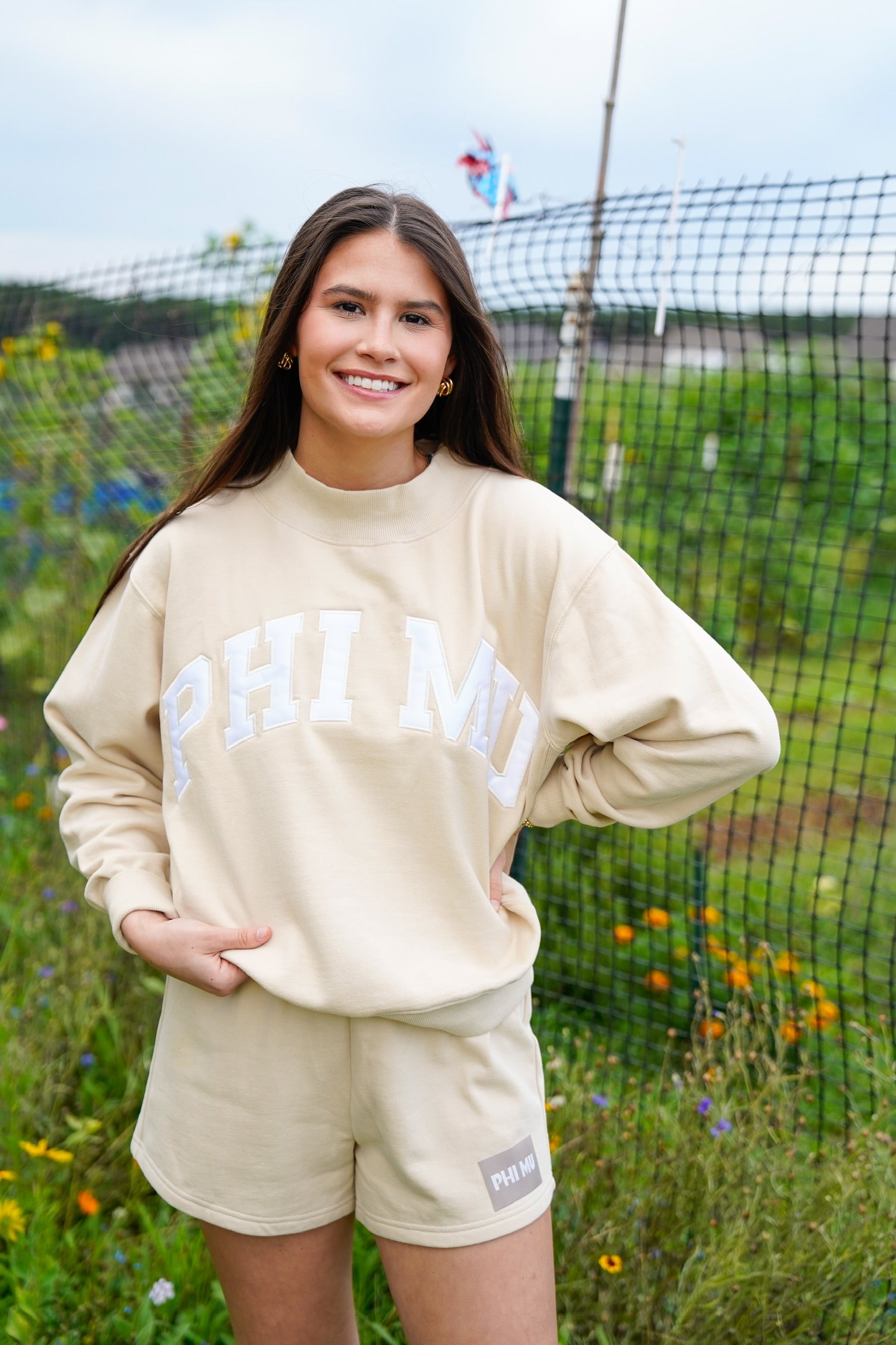 Sorority Twill Mockneck