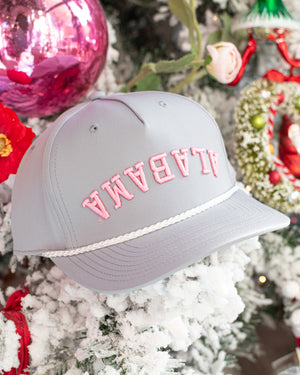 Upside Down Alabama Grey and white Trucker Hat