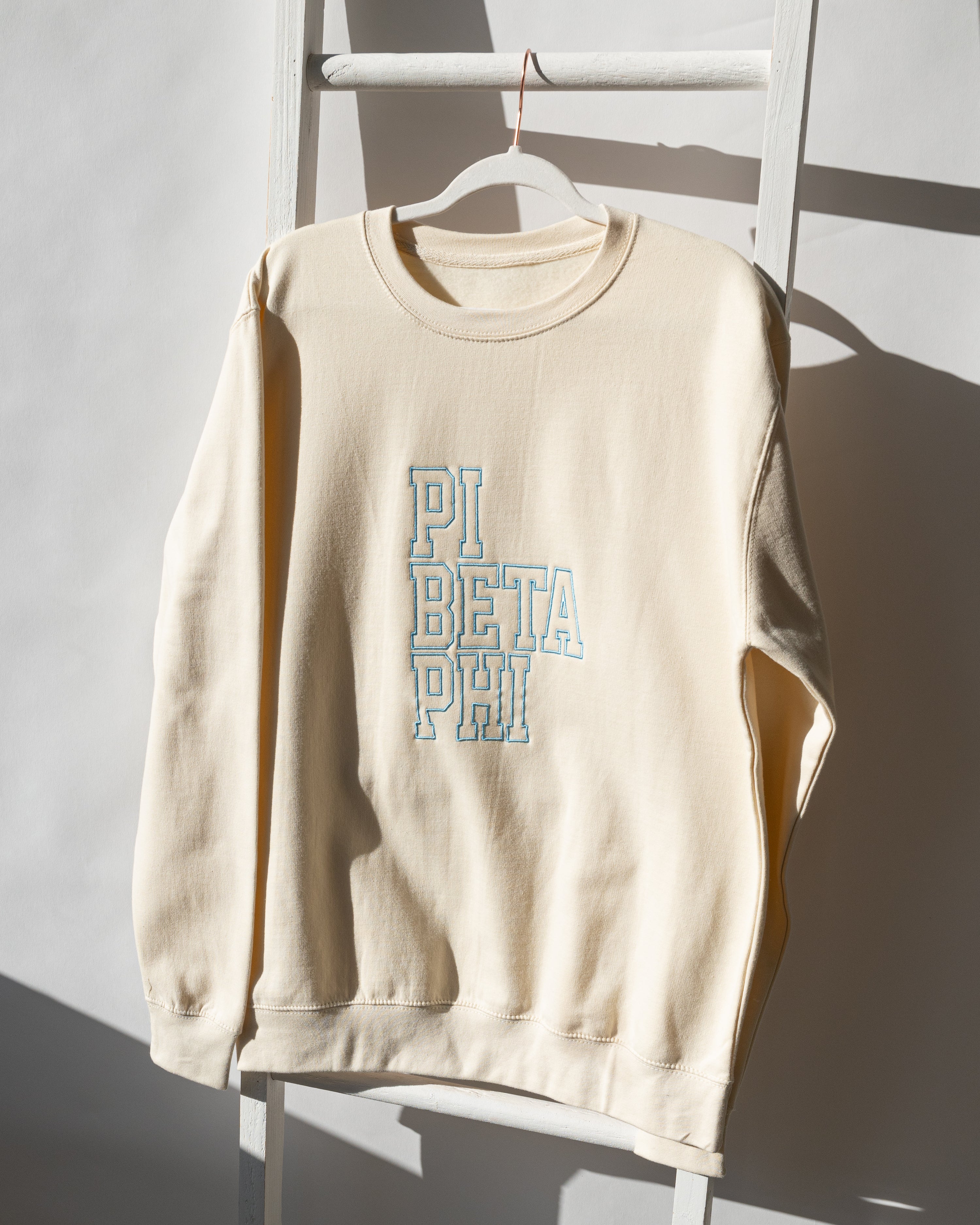 WS - Pi Beta Phi Block Crewneck (min qty 6) $32 / $70
