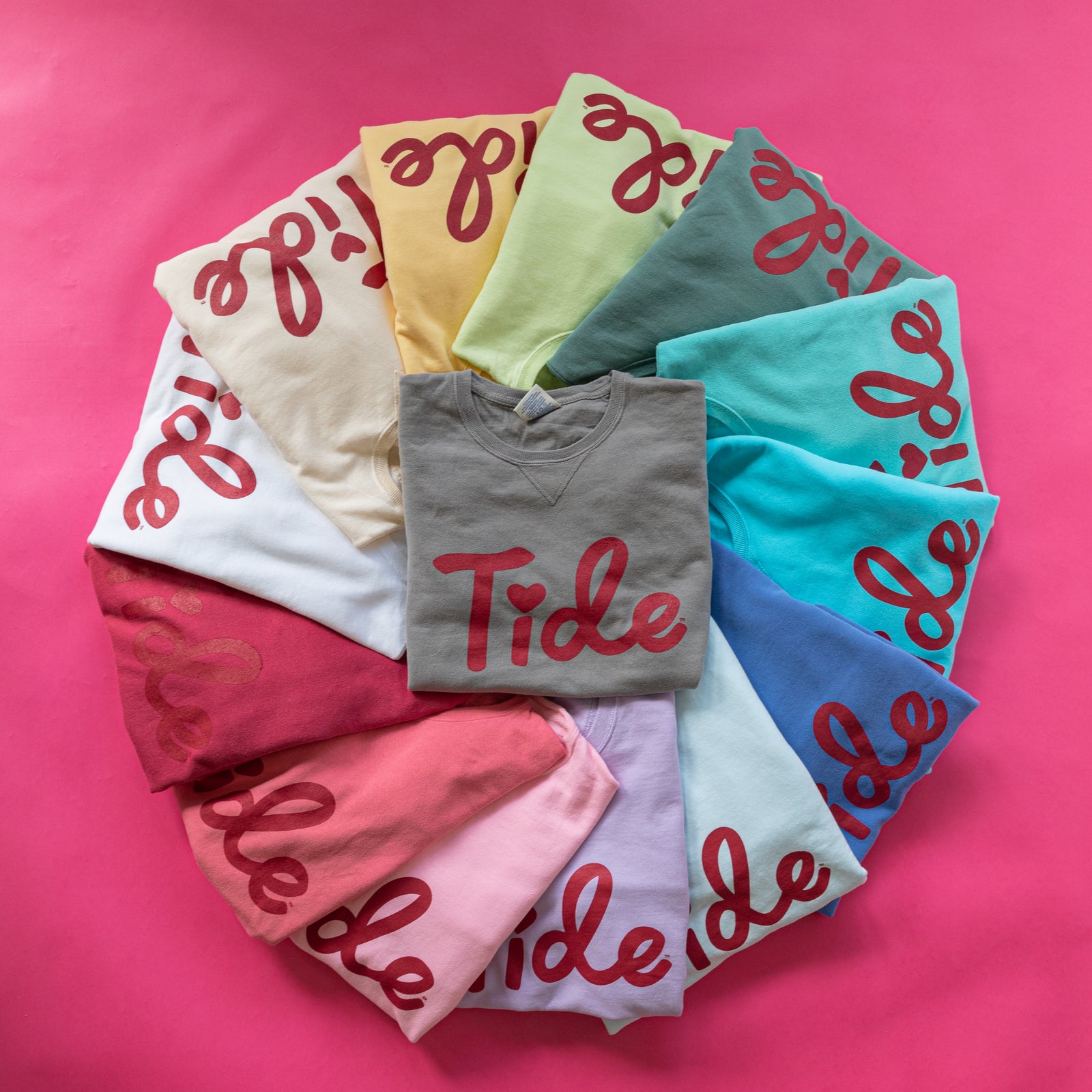 cross my Ts and heart my Is Tide crewneck