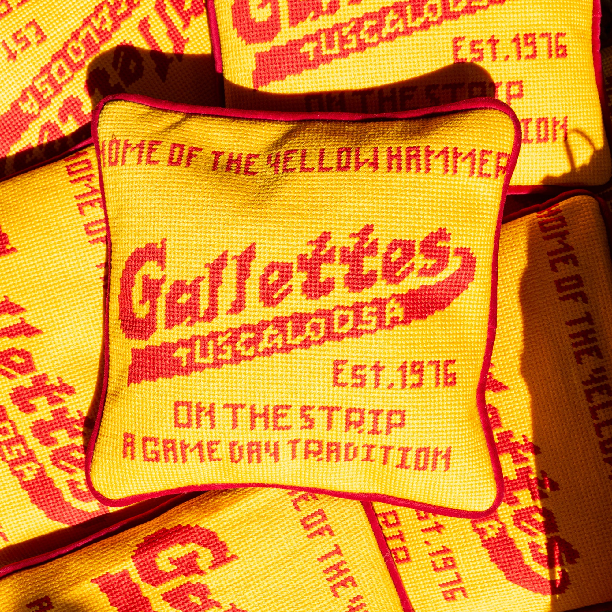 Gallettes Needlepoint Pillow