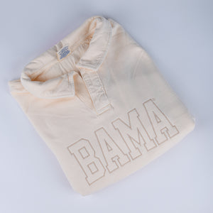 Block Neutral Bama Embroidered Polo