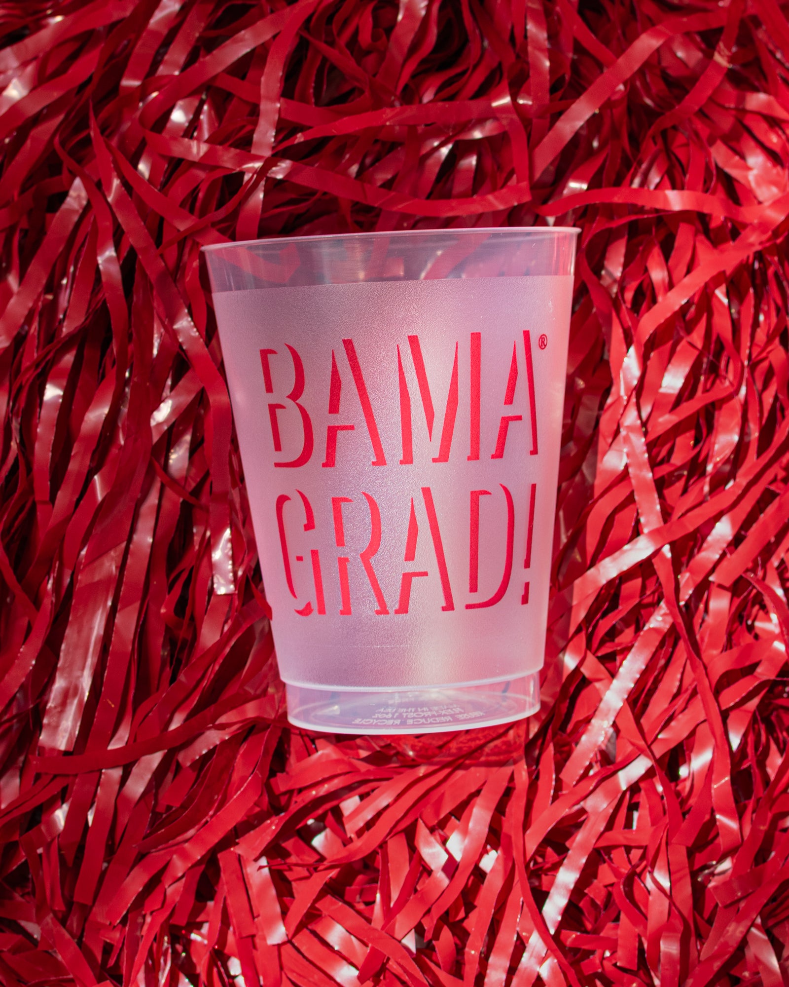 Bama Grad Frosted Cups- 10 Pack