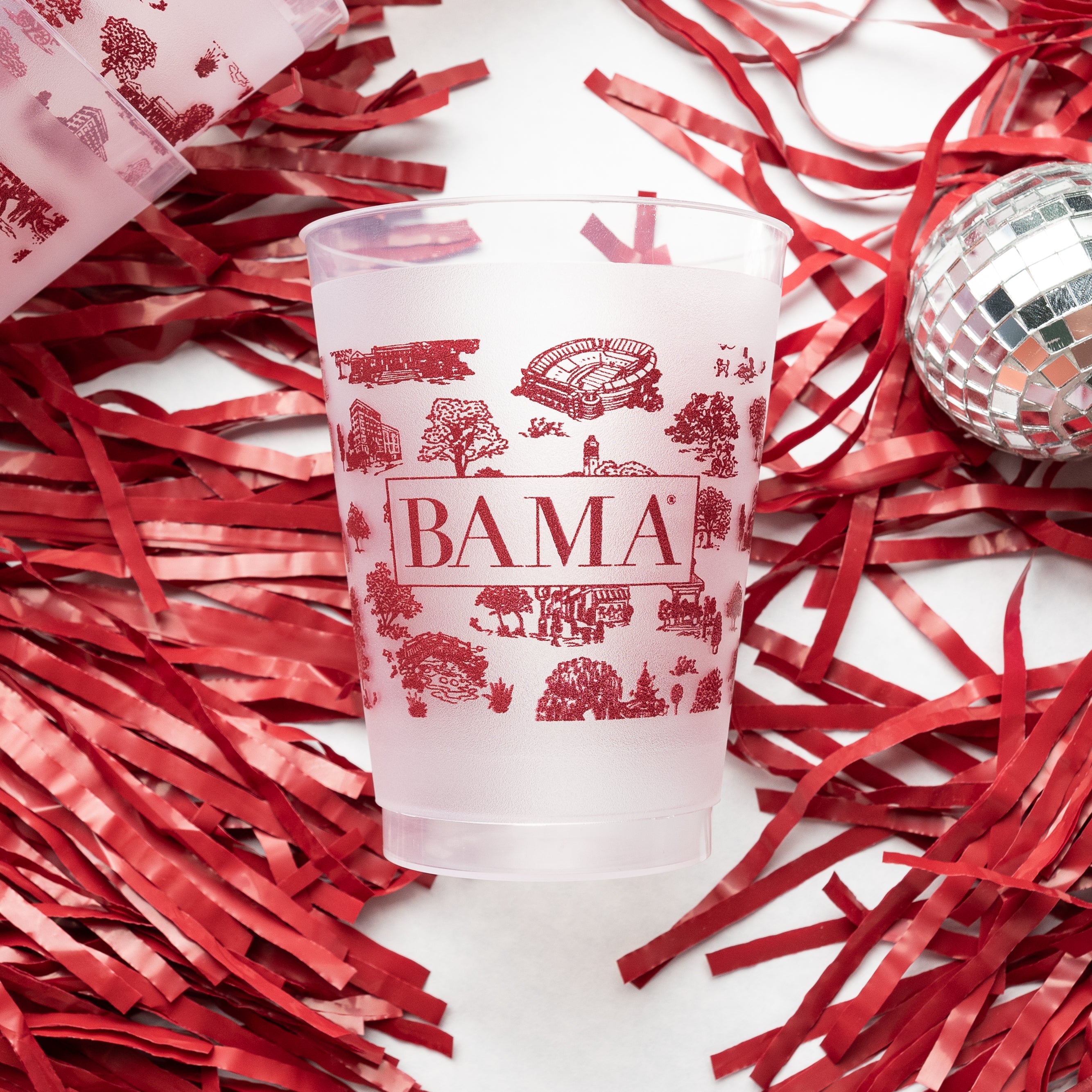 Alabama Crimson Tide 16oz Acrylic Travel Tumbler, BAMA Travel Tumbler