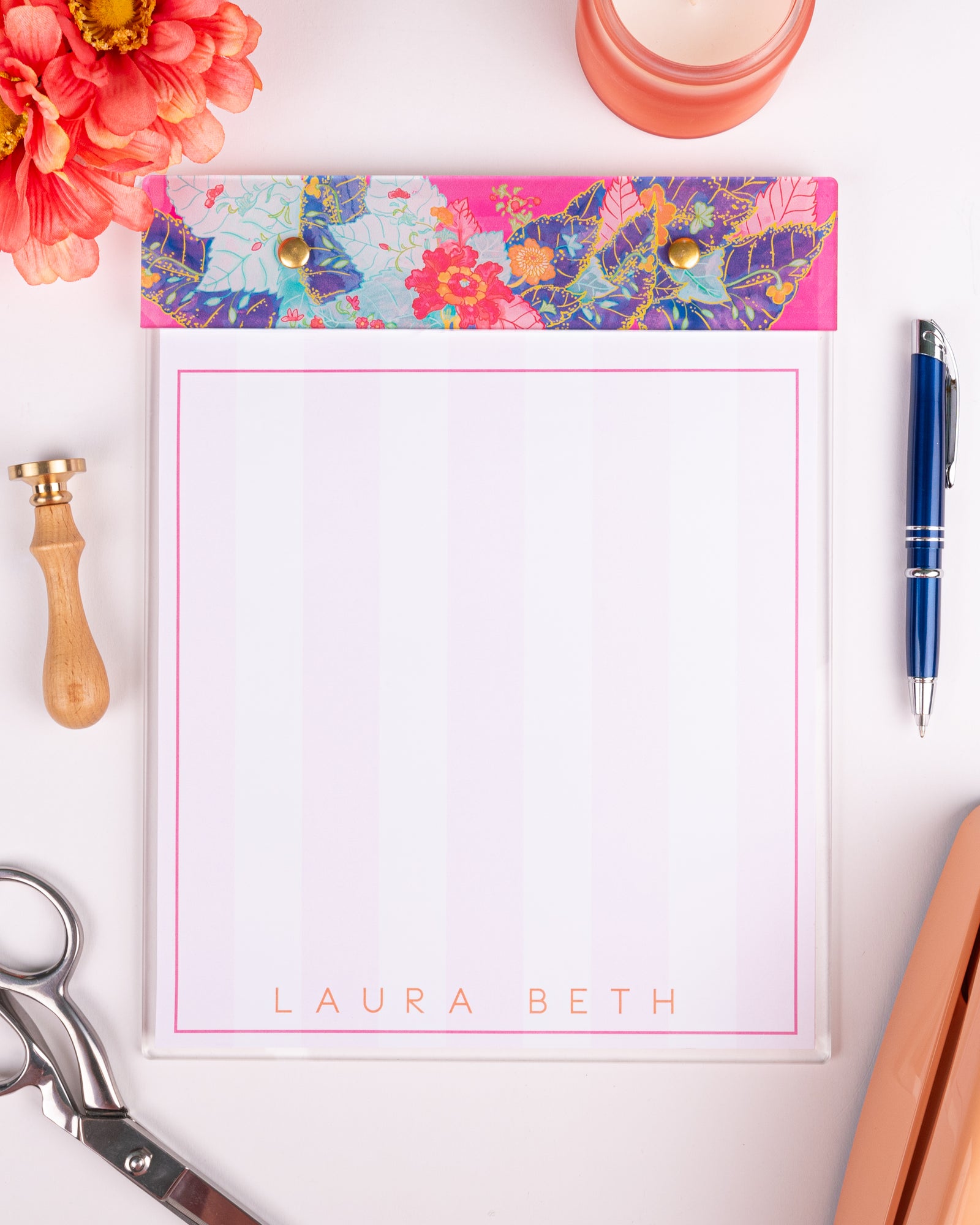 Tobacco Leaf Acrylic Notepad