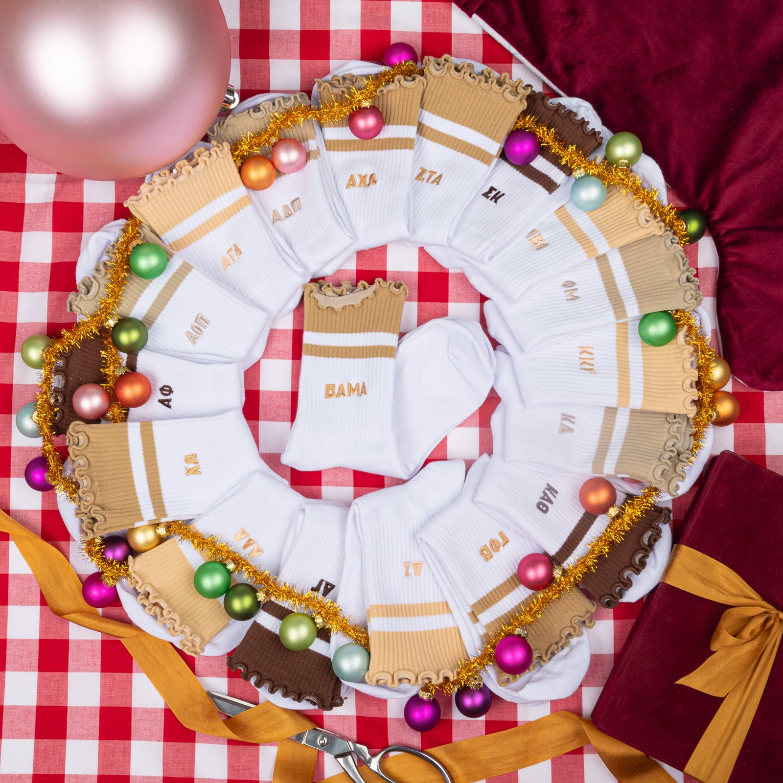 WS - Sorority Lettuce Edge Socks