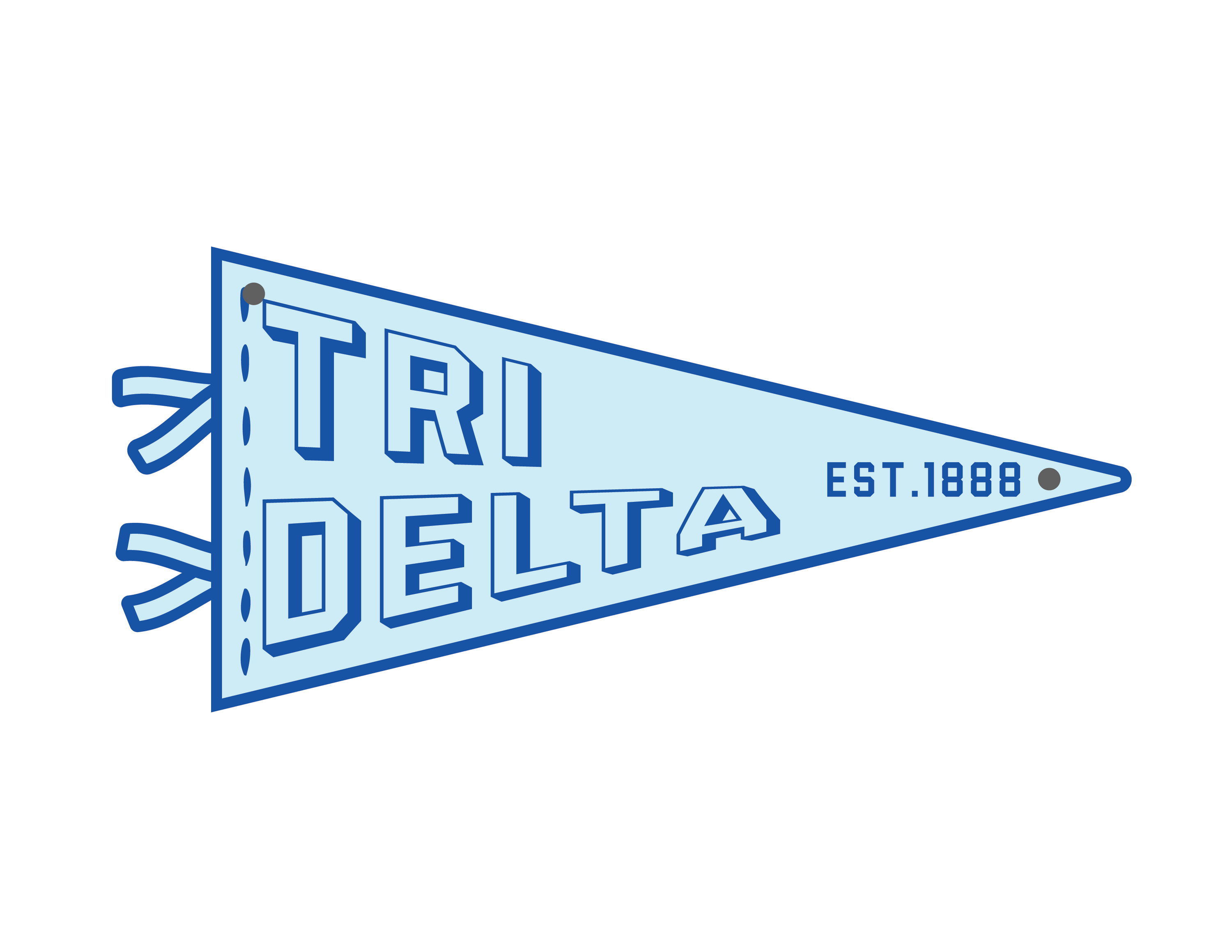 Sorority Acrylic Pennant Flag Door Hangers