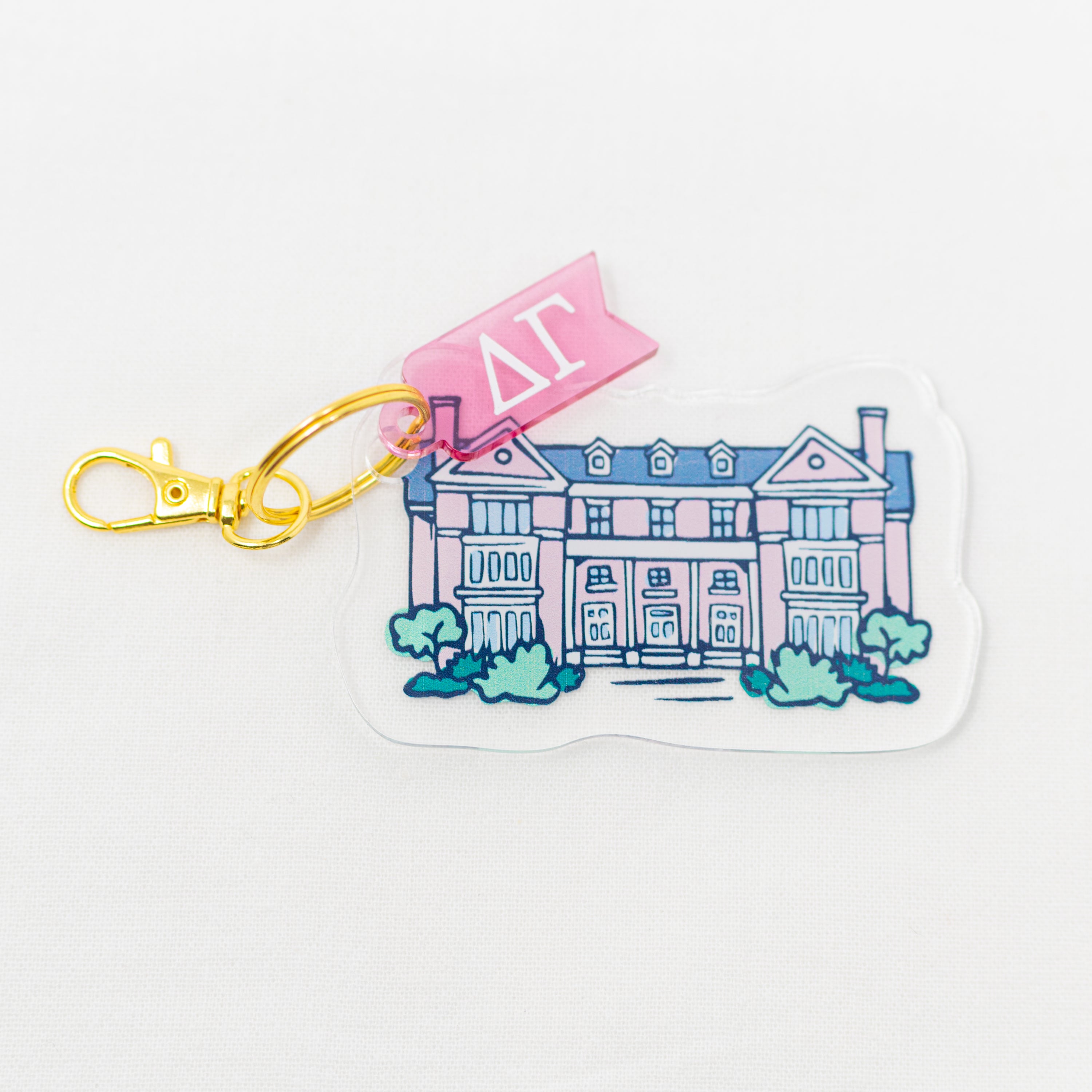Sorority Acrylic House Keychains