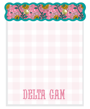 Block Print Sorority Notepads