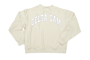 Sorority Twill Mockneck