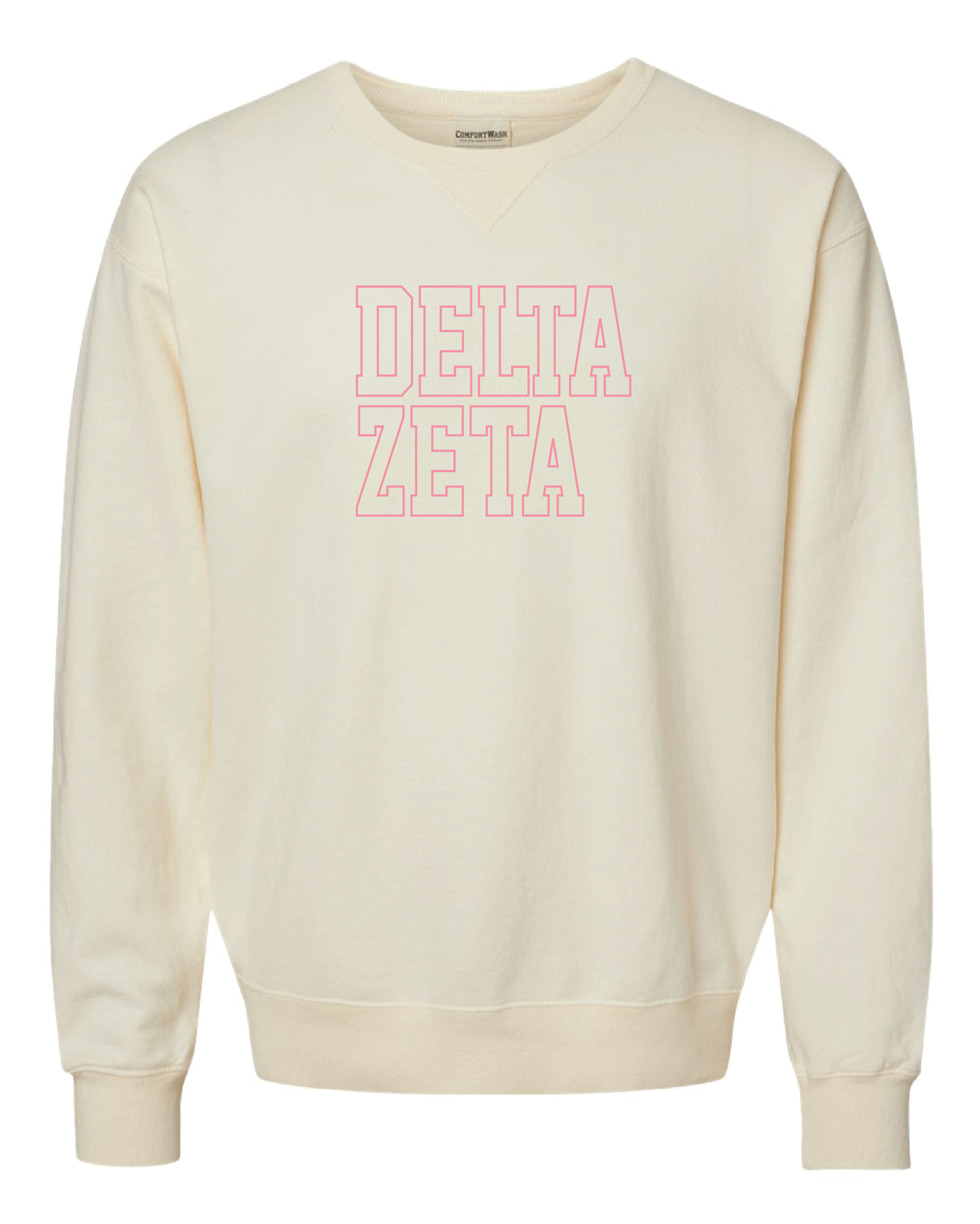 DZ Block Letter Embroidered Crewneck
