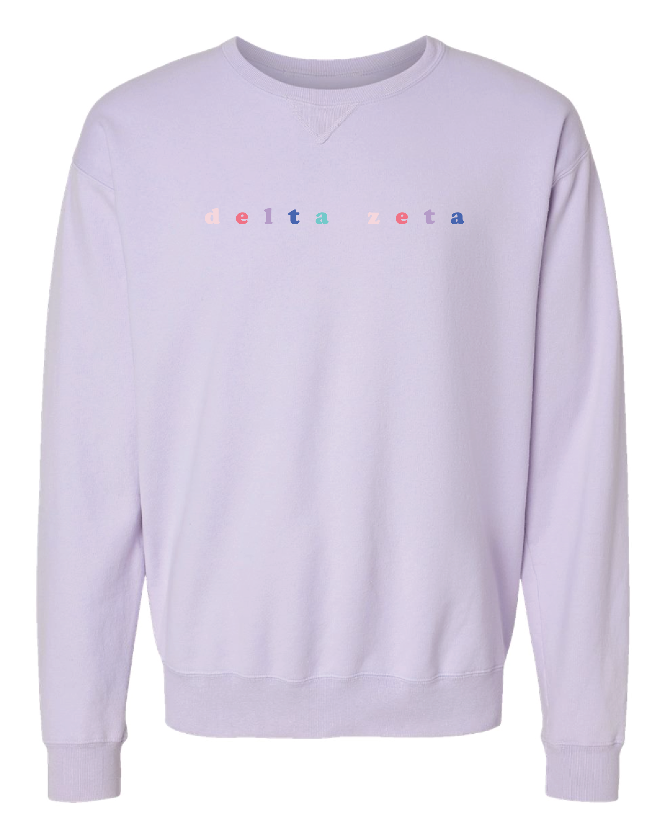 DZ Bubble Letter Rainbow Crewneck