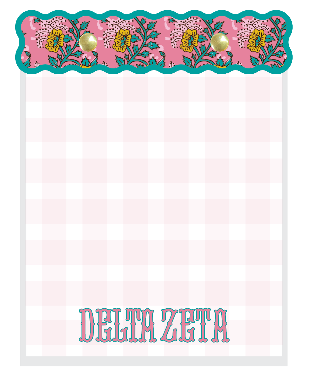 Block Print Sorority Notepads