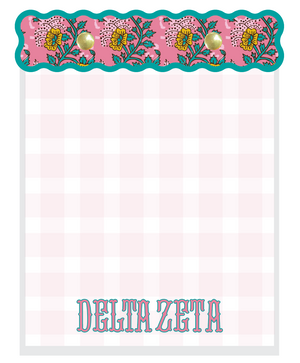 Block Print Sorority Notepads