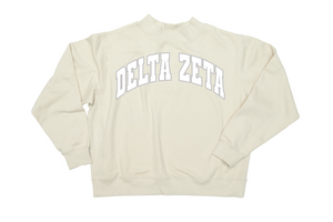 Sorority Twill Mockneck