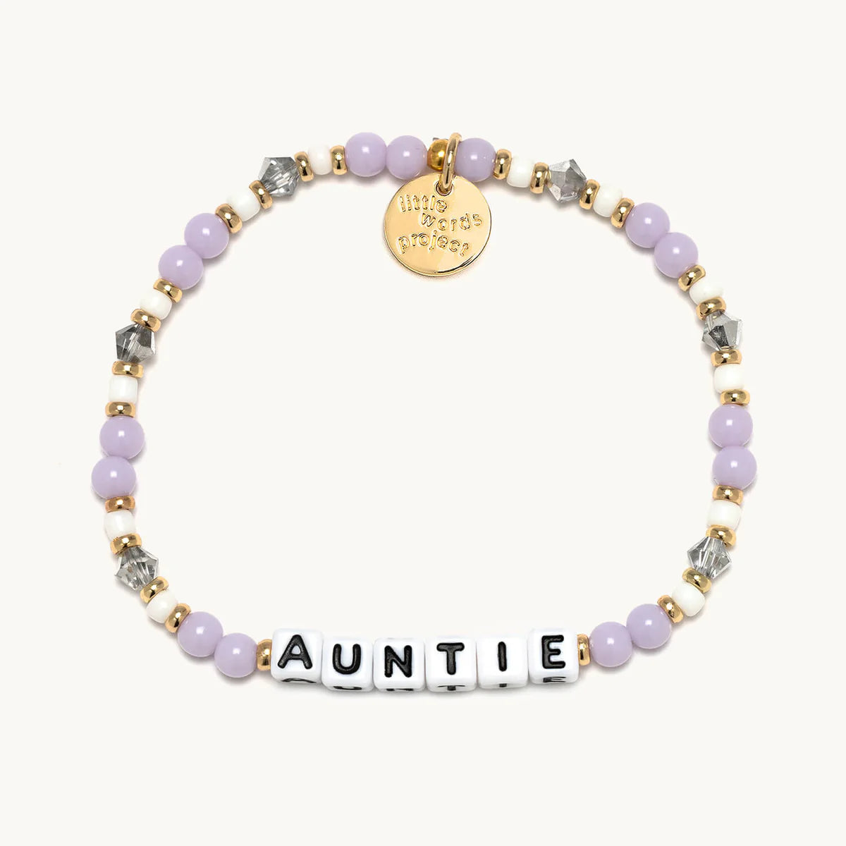 Auntie Lavender Haze Beaded Bracelet