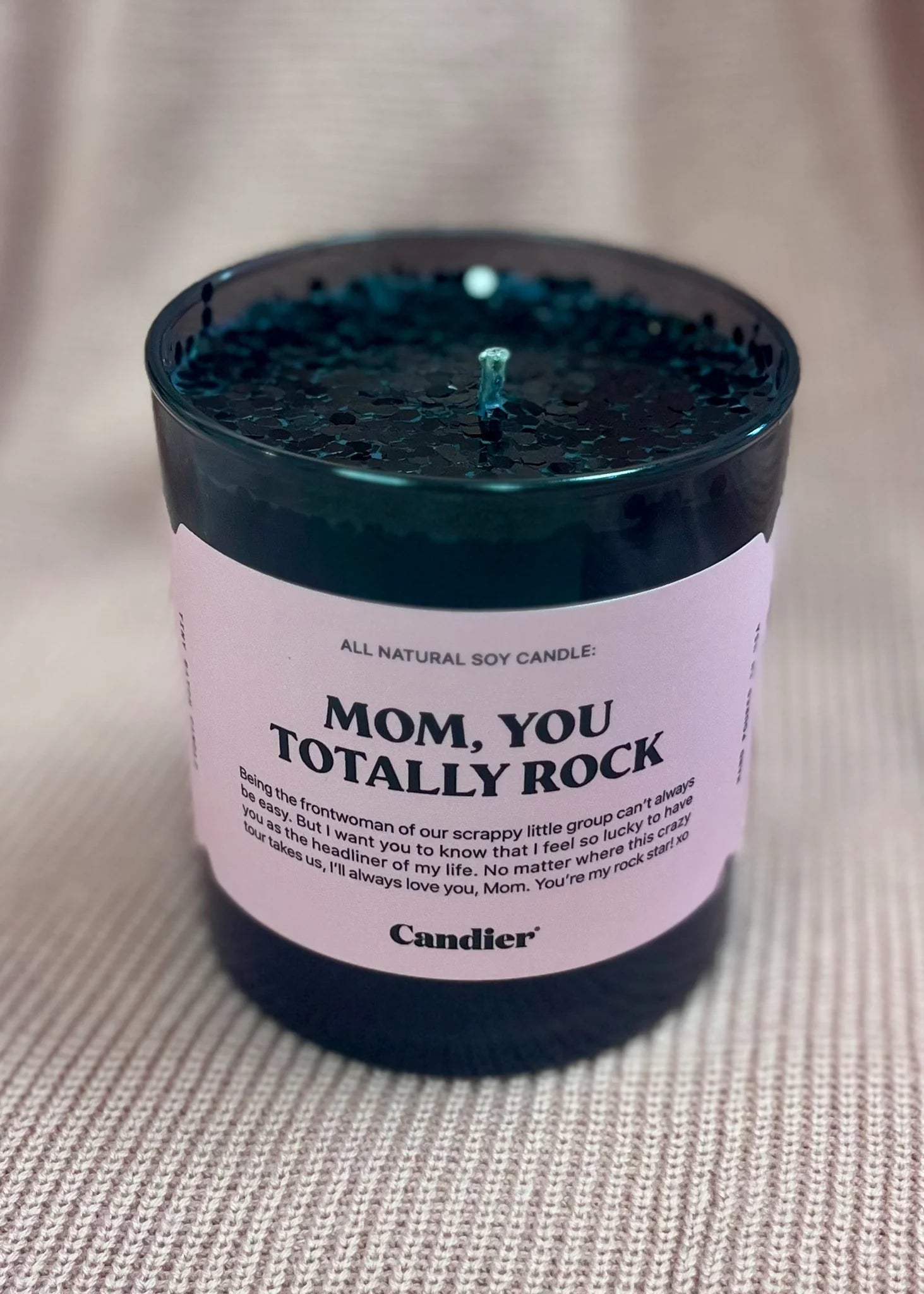 Mom, You Totally Rock Candle