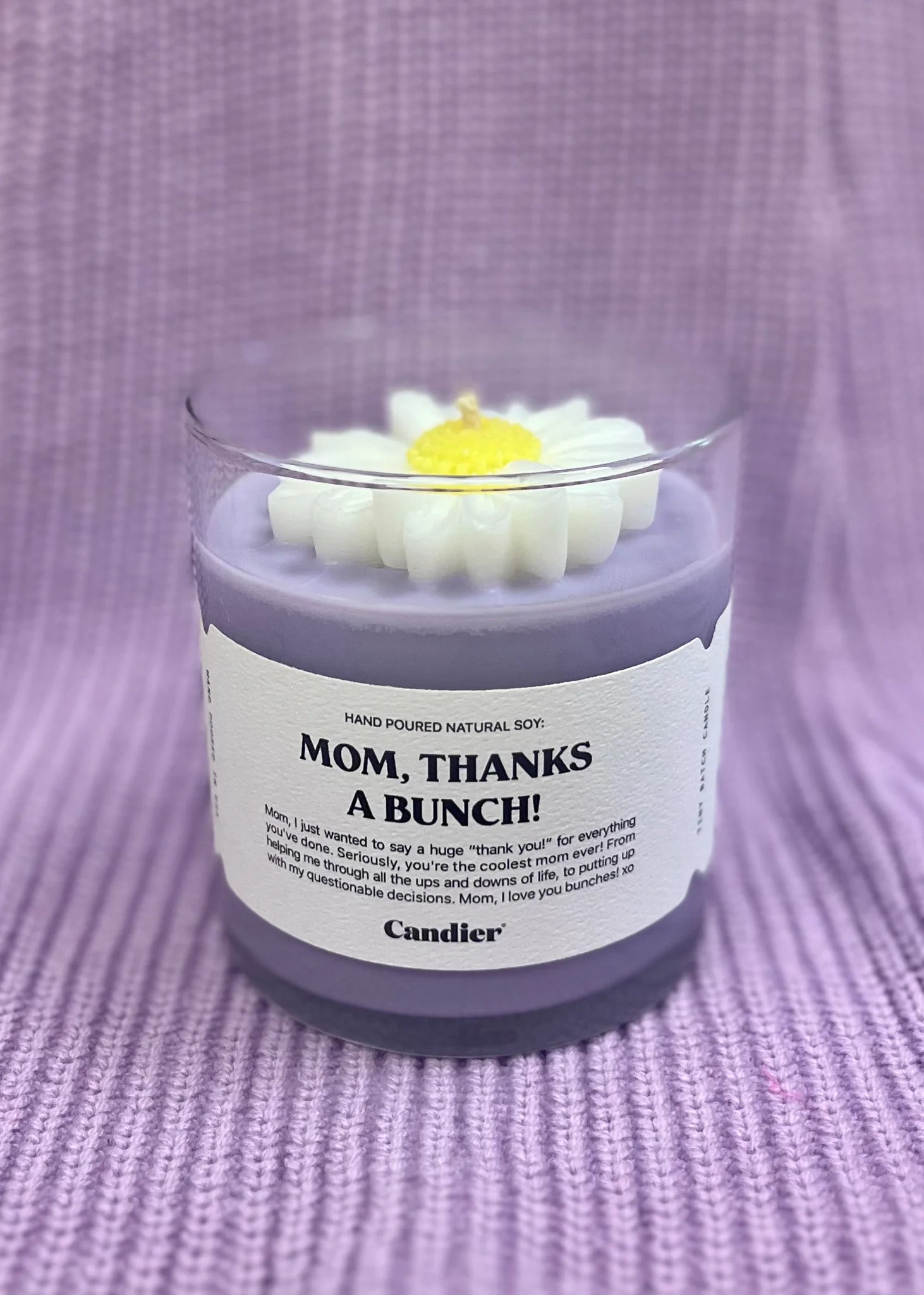 Mom, Thanks A Bunch Candle
