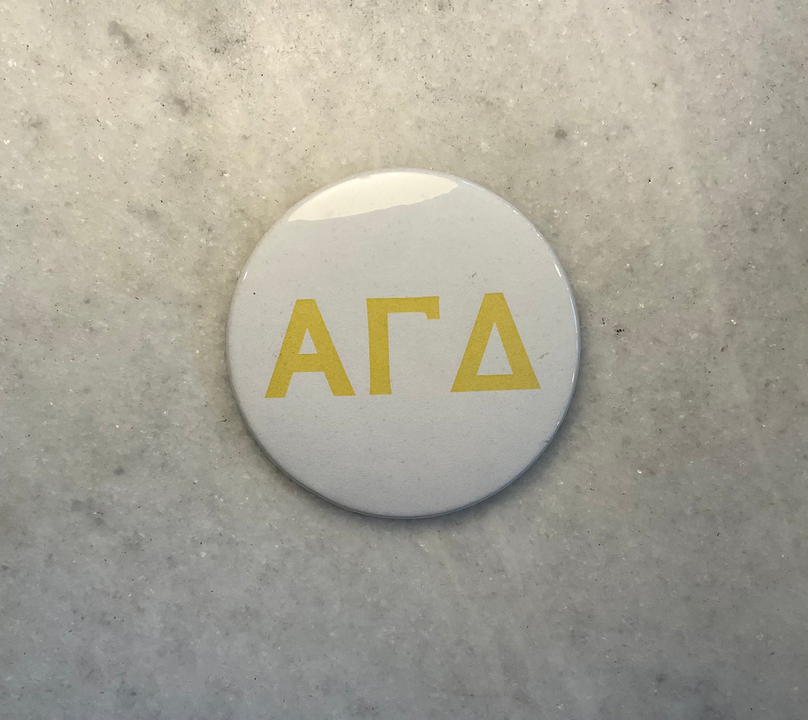 Yellow Letters Button