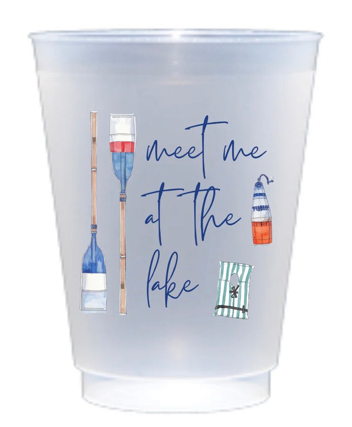 Meet Me at the Lake Shatterproof Frost Flex Cup | 16 oz Set of 6