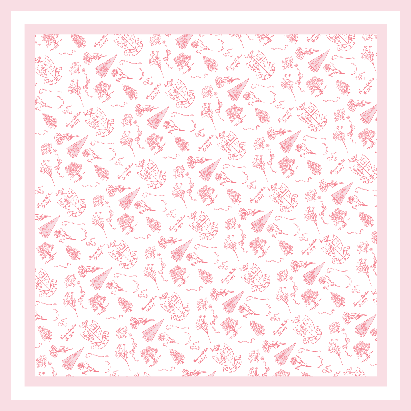 Sorority Toile Silk Scarves